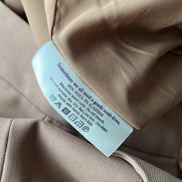 M.M. Lafleur The Remy Skirt Washable Wool Twill Tan - Picture 7 of 10